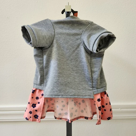 Top Paw Gray/Peach/Blue Floral Dress for Dogs  Size Medium 💥 - Picture 7 of 7